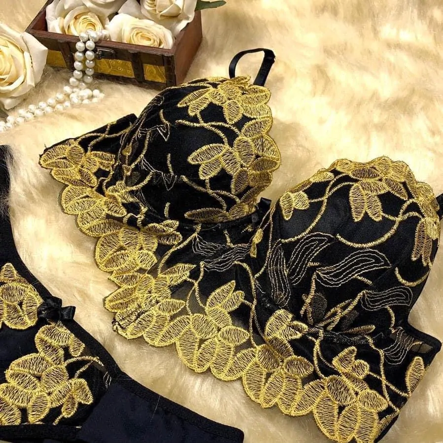 Conjunto Cindy bordado cós em V/fio duplo Lingerie - Imagem 14