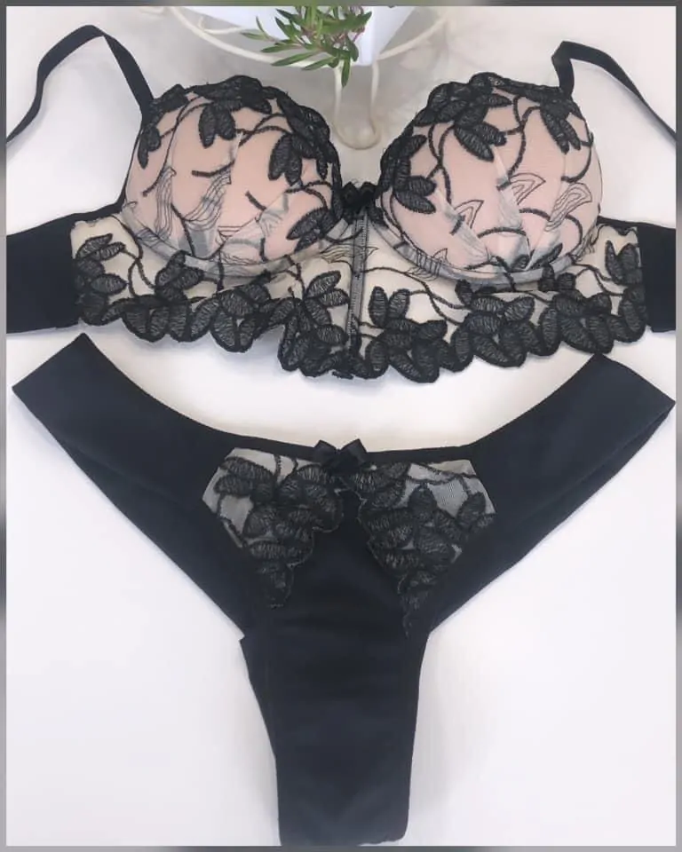 Conjunto Cindy bordado cós em V/fio duplo Lingerie - Imagem 10