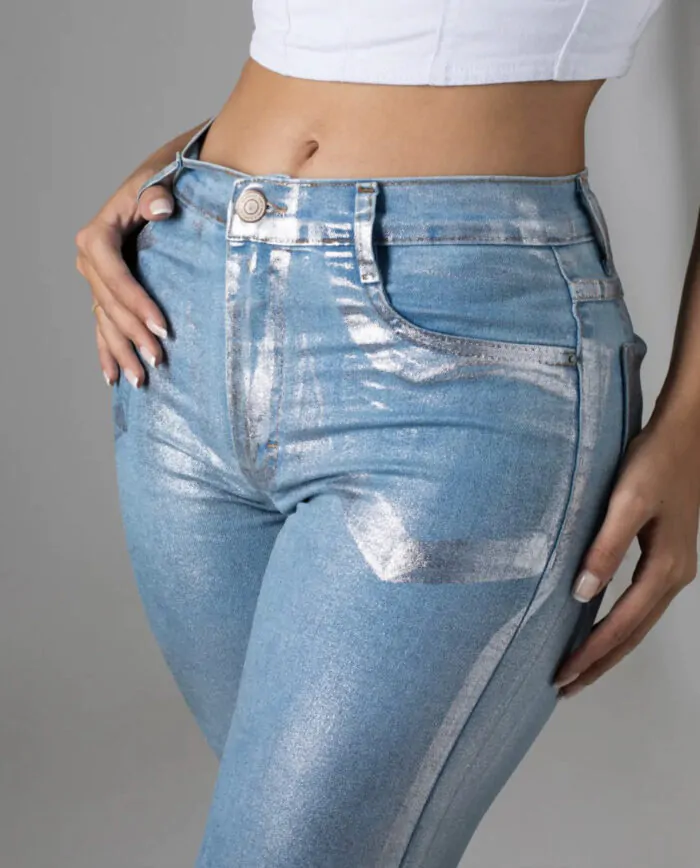 CALÇA JEANS SAWARY BOOT CUT - METALIZADA 275751