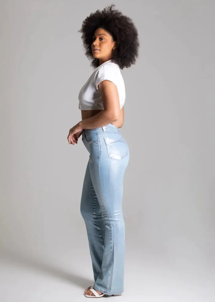CALÇA JEANS SAWARY BOOT CUT - METALIZADA 275751 - Image 7