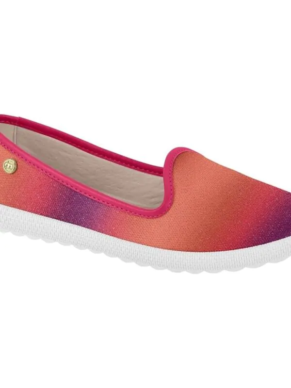 Sapatilha Moleca Brilho Degrade Multi Pink Gloss