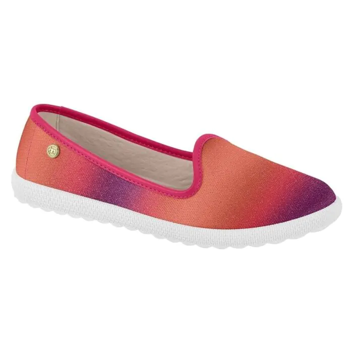 Sapatilha Moleca Brilho Degrade Multi Pink Gloss