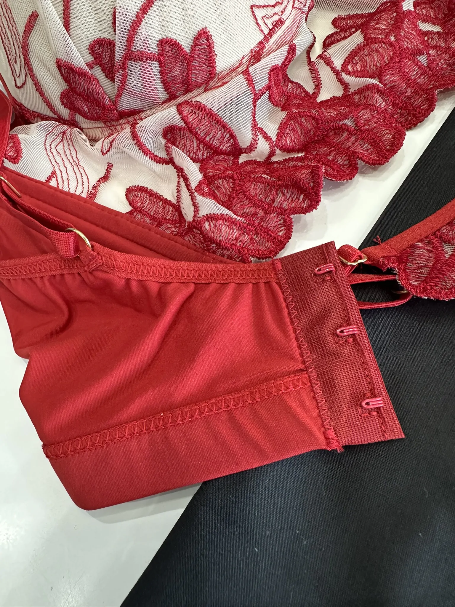 Conjunto Lingerie Luxo com Tule Bordado - Imagem 11