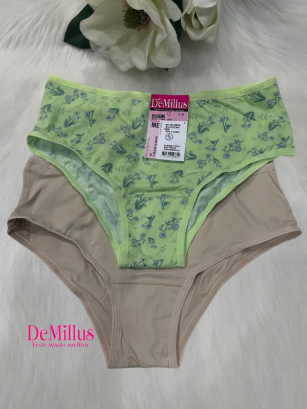 Kit 2 Calcinhas Cavadas DeMillus (K56600)