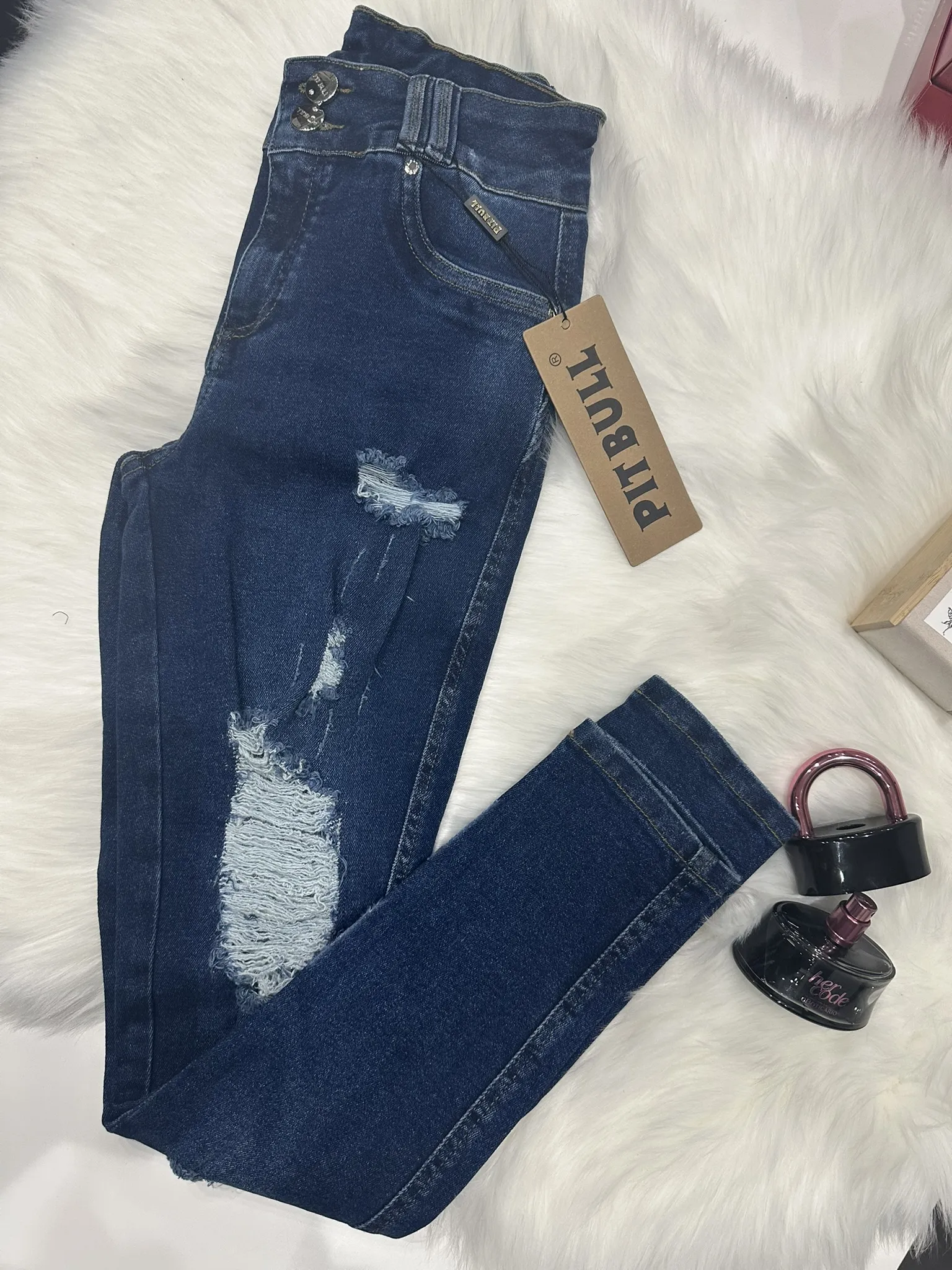 Calça Skinny Conceito Destroyed Pitbull - Imagem 8