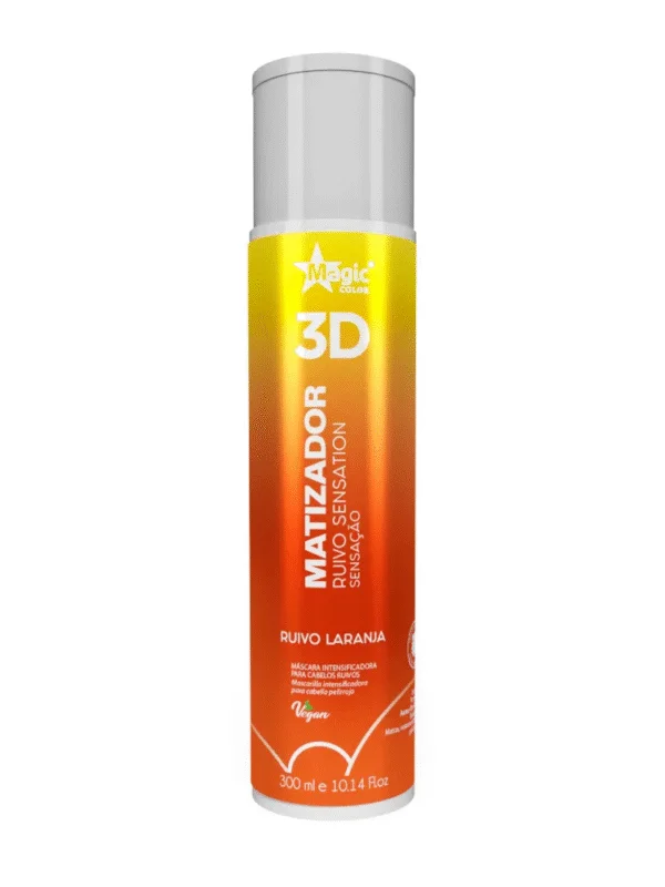 Matizador 3D Ruivo Sensation - Efeito Ruivo Laranja - 300ml