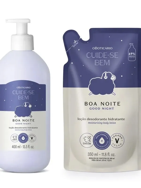 Oboticario Kit Hidratante Corporal Boa Noite +refil 400ml Boa Noite