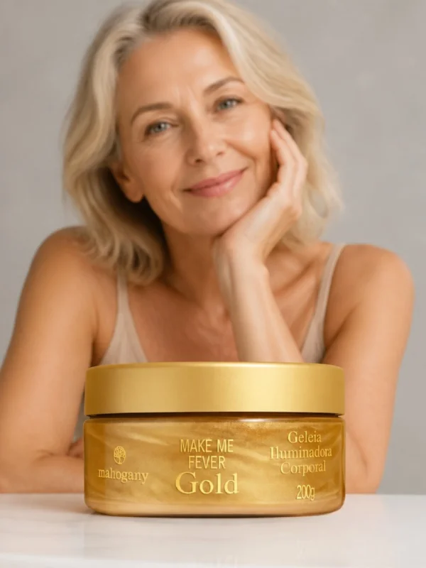 Geleia Iluminadora Corporal Make Me Fever Gold 200g Mahogany